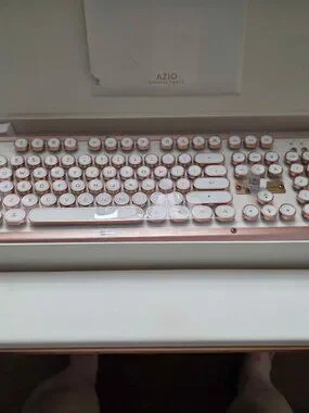 AZIO | Computers, Laptops & Parts | Azio Rose Gold Retro Keyboard And ...